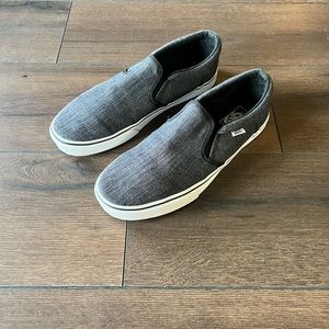 Vans Slip On Low Classic Dark Grey Skate Sneakers Men’s 11